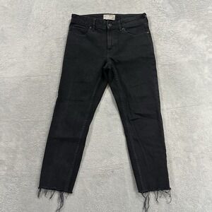 Everlane Jeans Women's 26 Ankle Mid Rise Black Denim Normcore